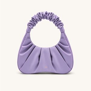 NEW JW PEI GABBI RUCHED HOBO HANDBAG - PURPLE
